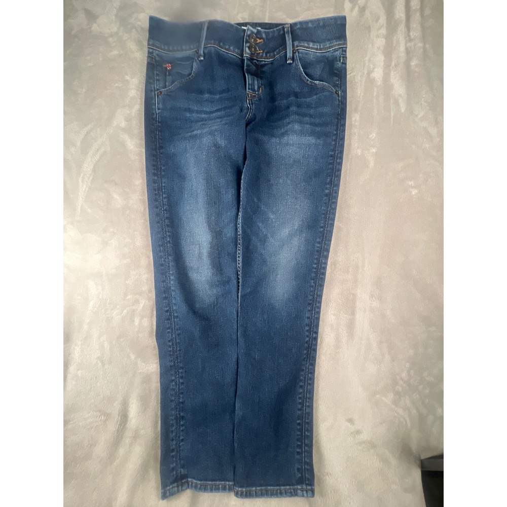 Hudson Jeans Collin Skinny Medium Wash Denim Blue Size 32x29 Double Button